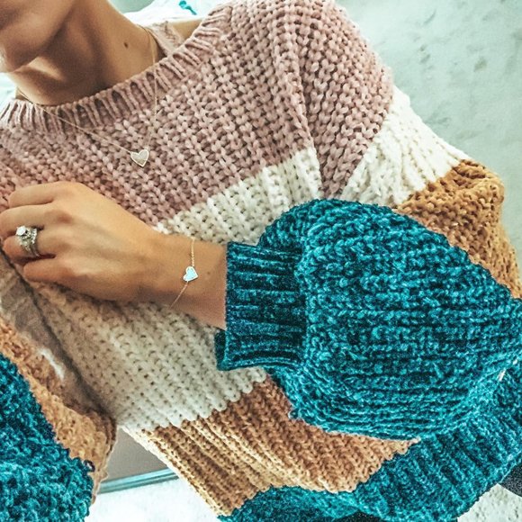 Ari Heart Silver Chain Bracelet In Ivory Mother-Of pearl - Picture 10 of 10